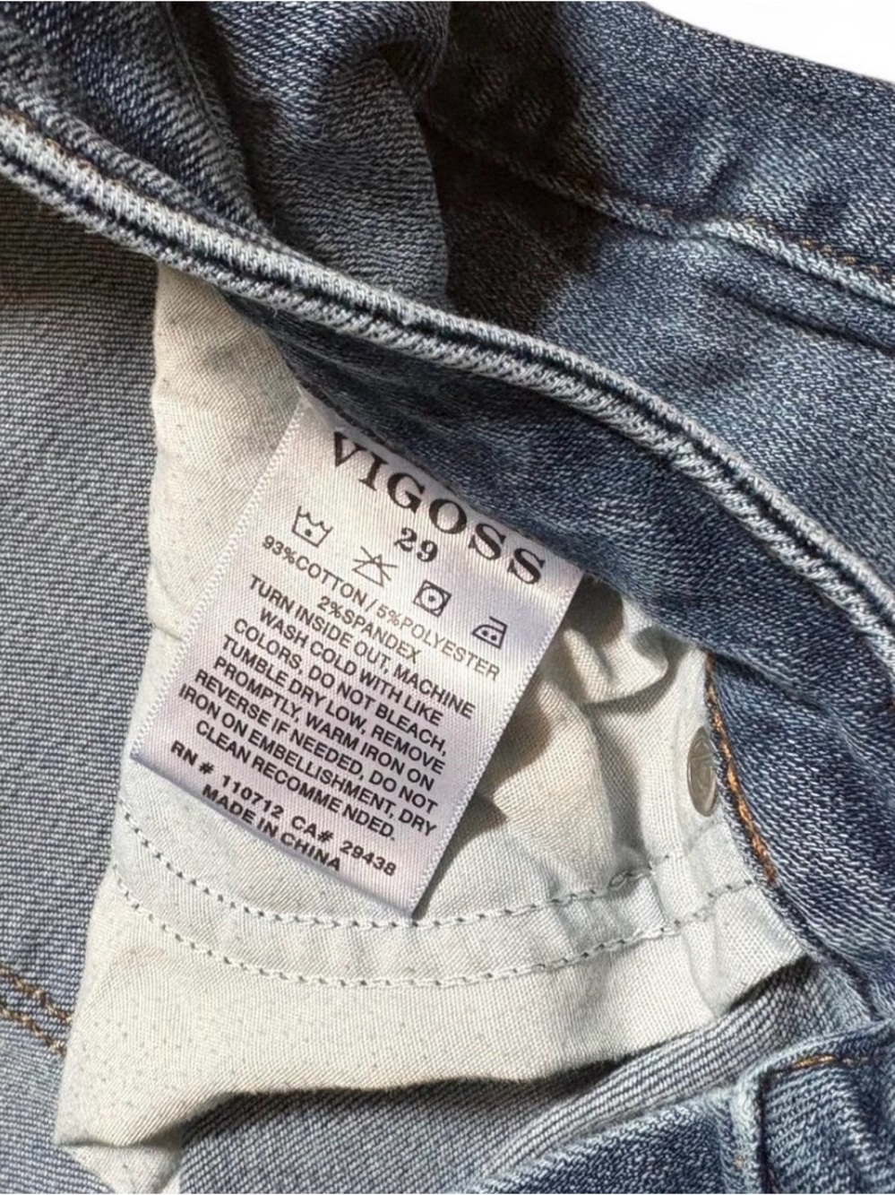 Vigoss Medium Wash Blue Jeans - Picture 5 of 8